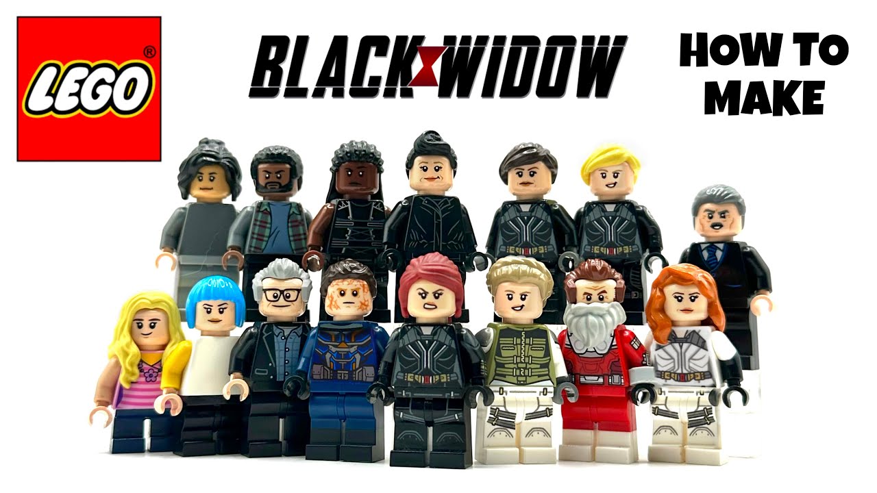 LEGO BLACK WIDOW | How To Build ALL Characters! 