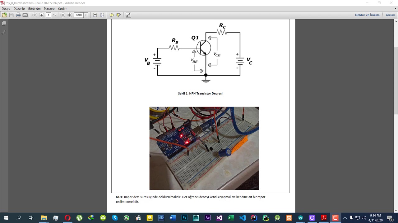 KKU Elektronik Lab Odev2_Ek_Foy8 - Burak İbrahim Ünal - YouTube