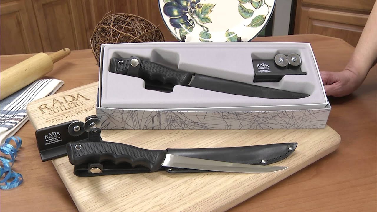 Kitchen Knife Set Gift Time Fillet Knife & Sharpener Gift Set