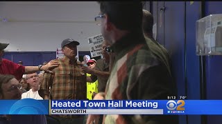 Tempers Flare At Cong. Brad Sherman Town Hall Meeting