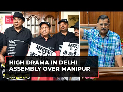 High drama in Delhi Assembly, CM Kejriwal slams PM Modi's silence on Manipur; BJP MLAs hold protest Episode cover