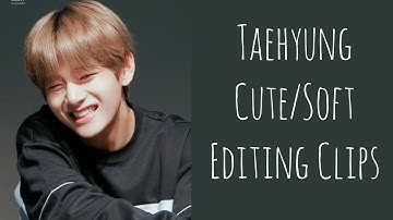 💜 Taehyung Cute/Soft Clips for Editing [HD] 💜✨ #bts #btsv #kimtaehyung