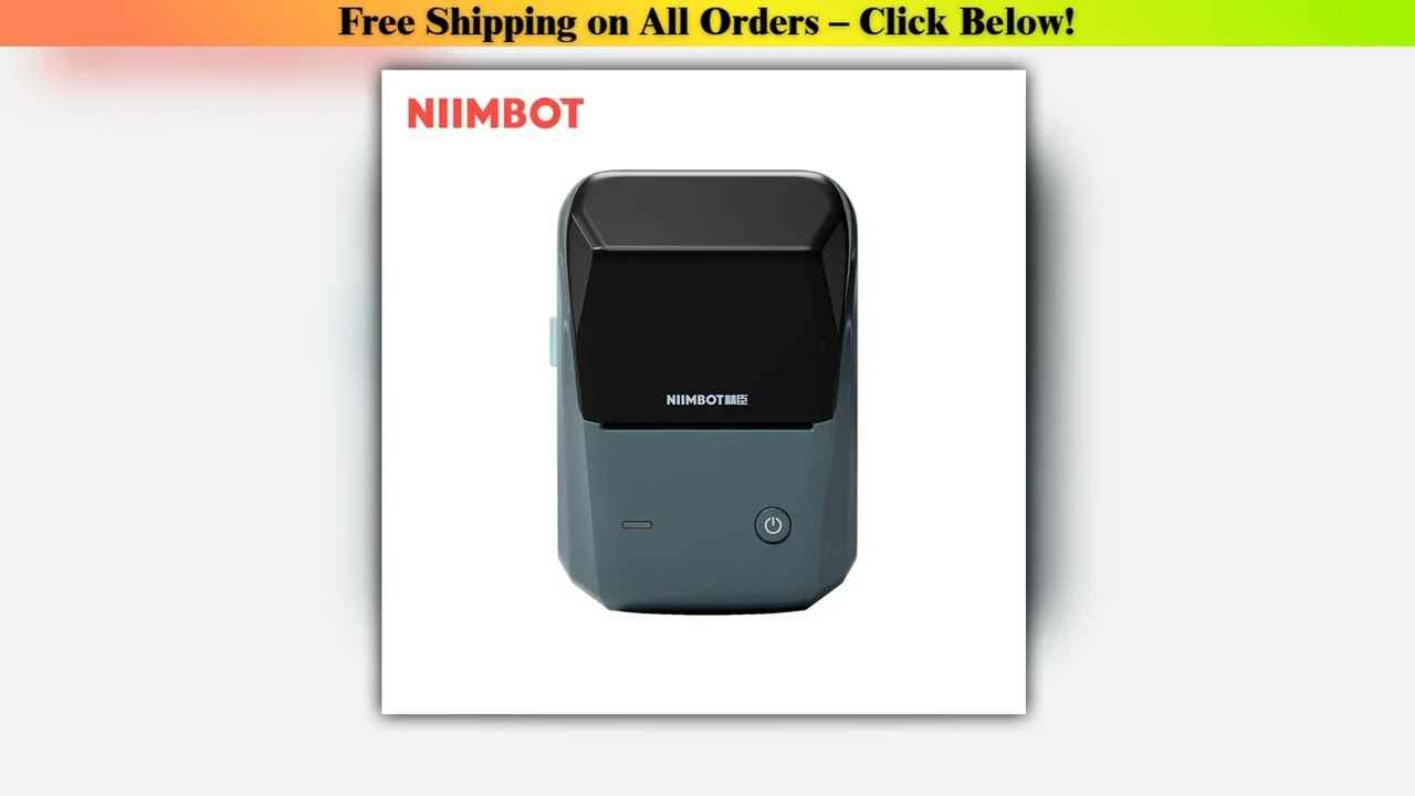 NIIMBOT B1 Mini Thermal Self-adhesive Labels Printer Bluetooth Portable QR Code Label Maker For