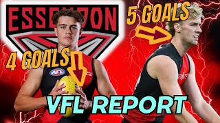 ROBEY 4 goals, EDWARDS 5 goals, as ESSENDON beat North Melbourne: VFL Report.