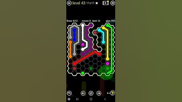 How To Solve Flow Free Hexes Worm Pack Level 43 11x11 Board Hard Walk Through Solution Walkthrough
