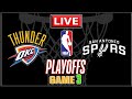 NBA Live! THUNDER vs SPURS | San Antonio vs Oklahoma City | NBA Playoffs | Game 3 | NBA 2K26