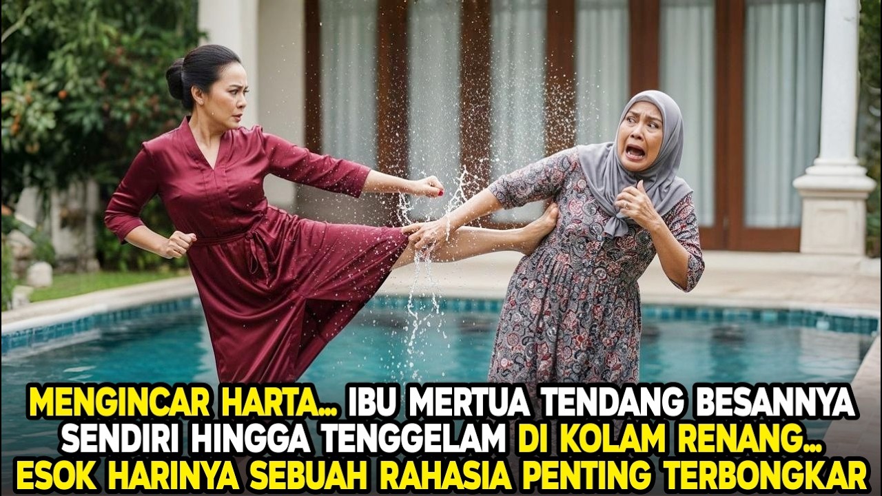 VIRAL❗❗ INCAR HARTA, IBU MERTUA TENDANG BESAN HINGGA TENGGELAM DI KOLAM, ESOK HARI SEMUA TERBONGKAR