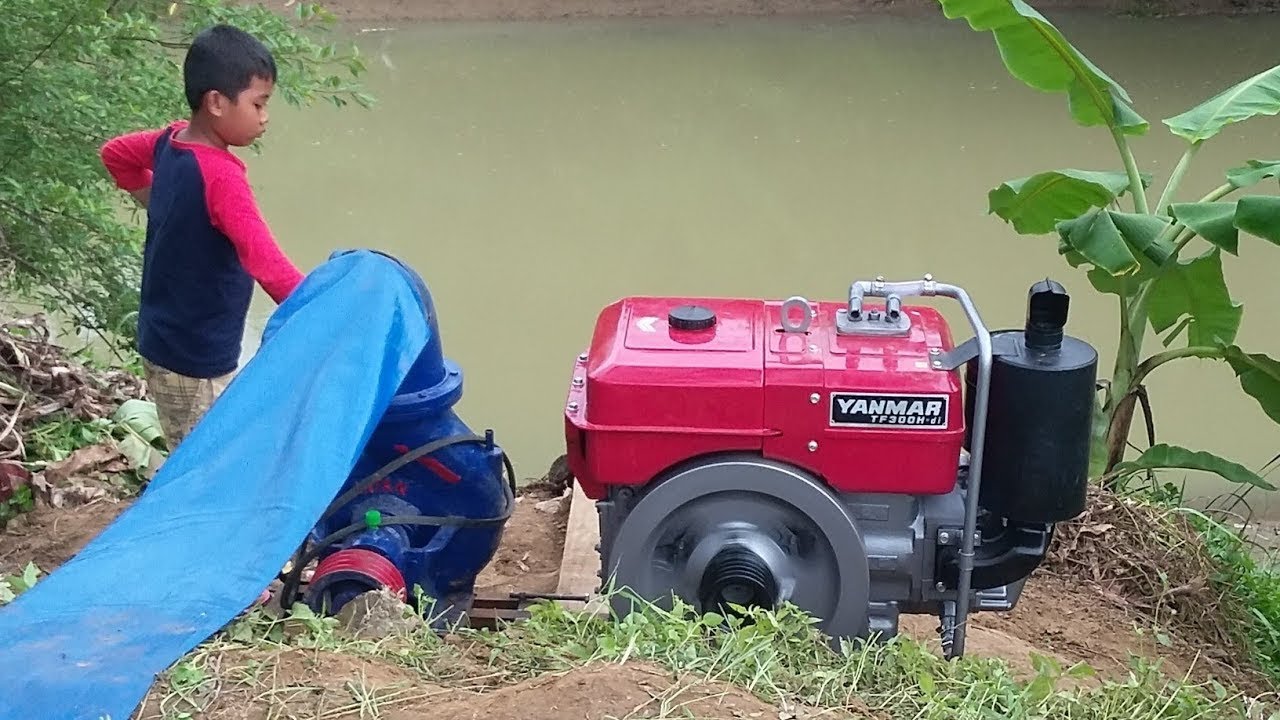 POMPA AIR INTAN 8 INCH, MESIN DIESEL YANMAR 30 HP. UNTUK IRIGASI PERTANIAN DAN PENANGGULANGAN BANJIR