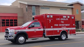 LAFD Rescue 7 Responding