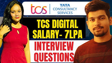 TCS Digital Interview Questions | Selected in TCS Digital - 7LPA | Actual Interview Questions