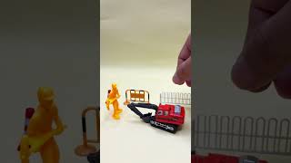 Building the Road! Dump Truck Dumps, Excavator Digs, Roller Compacts 😎🚧 #funnytoys #toys #viraltoy