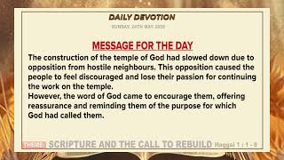 DAILY DEVOTION - Sunday, 24th May 2026