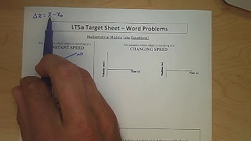 Mr. Wolfe Physics - Word Problems - Constant Velocity