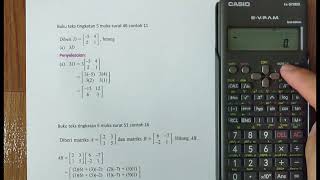 Tutorial Kalkulator fx570ms: Operasi Asas Matriks