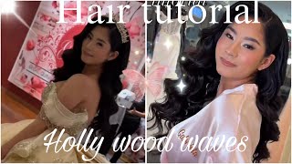 QUINCEANERA HOLLYWOOD WAVES | Hairstyle for quinceañeras | Hair tutorial