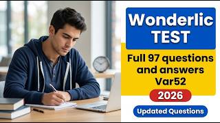 2026 Wonderlic Test Full 97 Questions & Answers Var52 | Pass Fast With Practice Guide