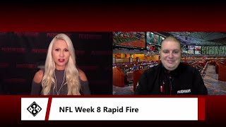 NFL Week 8 - Rapid Fire Picks - NFL Betting Picks & Predictions | Picks & Parlays