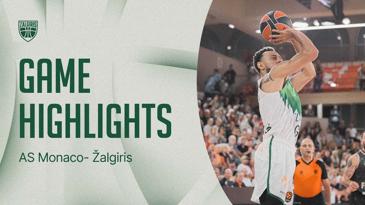 AS Monaco - Žalgiris | Лучшие моменты матча | 01.10.2025