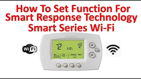Function 13 How To Set Honeywell Smart Thermostat For Smart Response Technology RTH6500WF RTH6580WF