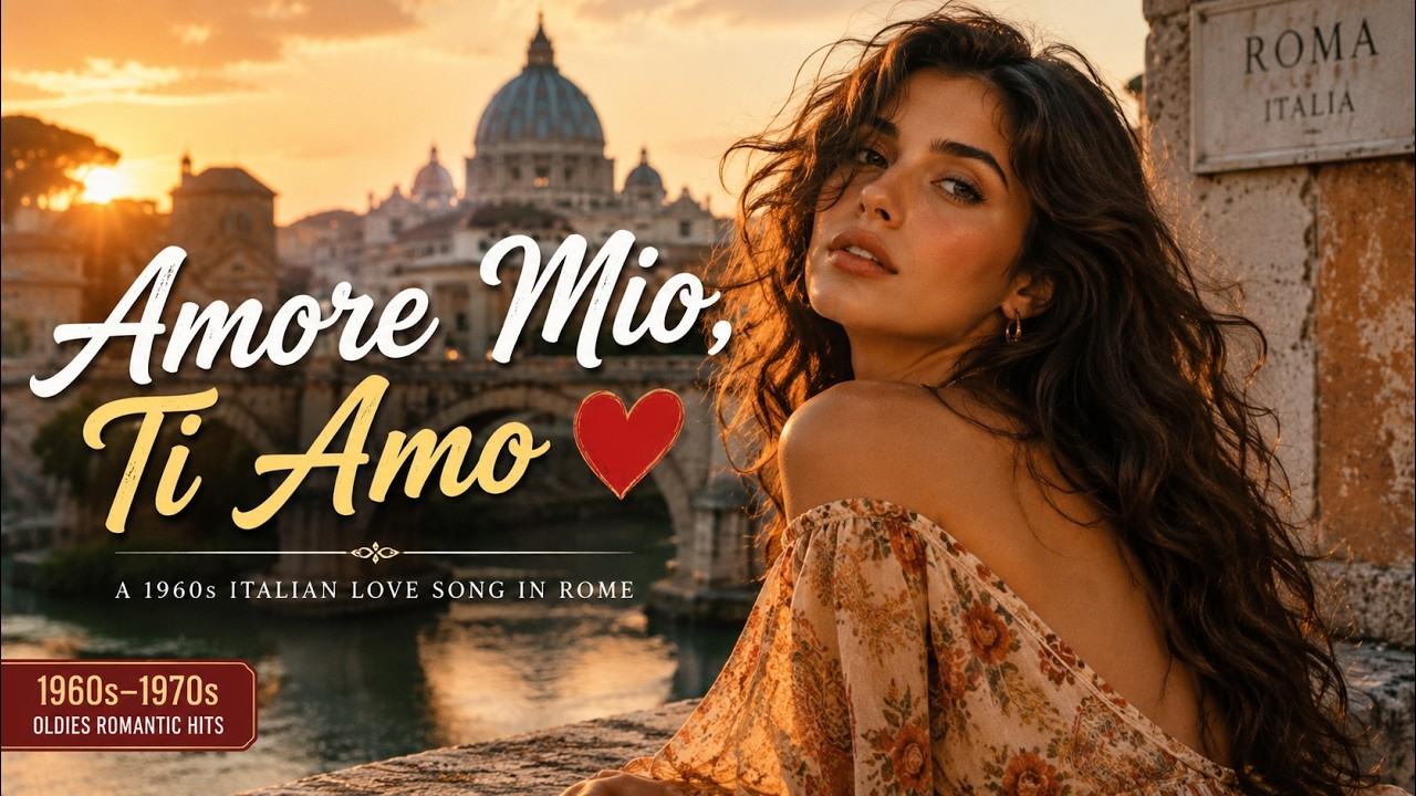 Remember Your First Love? ❤️ Amore Mio, Ti Amo - A Nostalgic 1960s Italian Love Song in Rome