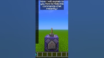Hide commands INSTANTLY on MCPE #minecraft