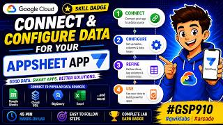 Connect and Configure Data for your AppSheet App | #qwiklabs | #GSP910