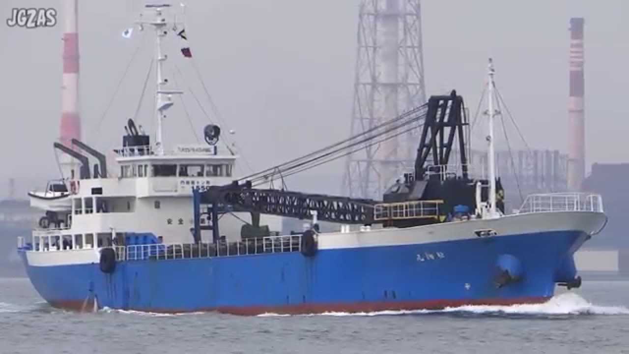 SHOYO MARU 松陽丸 Sand carrier ガット船 伸栄運輸商事 関門海峡 2015-JUL