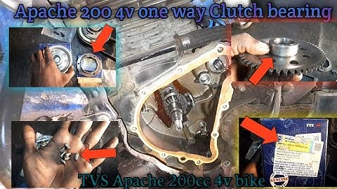 Apache 200 4v One way Clutch bearing Setting Solve  one way Replacement Apache 200cc(R1imran)