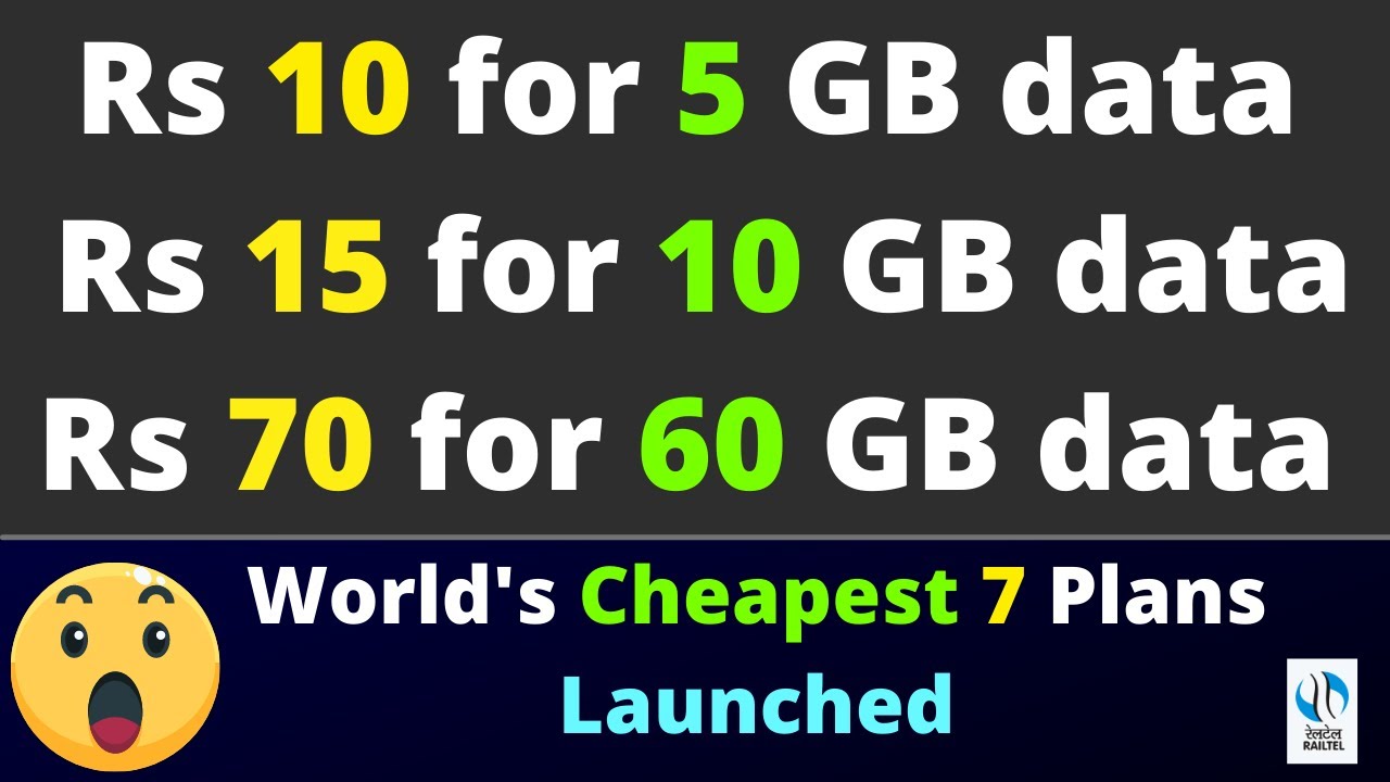 Cheapest 4G data plan launched in india | Low Price More Data | Prepaid Recharge Plan Comparison