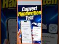 Convert Handwritten Notes to Text on iPhone in Seconds #iPhoneTips
