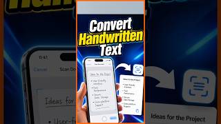 Convert Handwritten Notes to Text on iPhone in Seconds #iPhoneTips