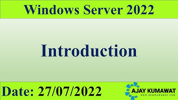 Introduction to Windows Server | Windows Server 2022 | Windows Server Full Course in Hindi | MCSA