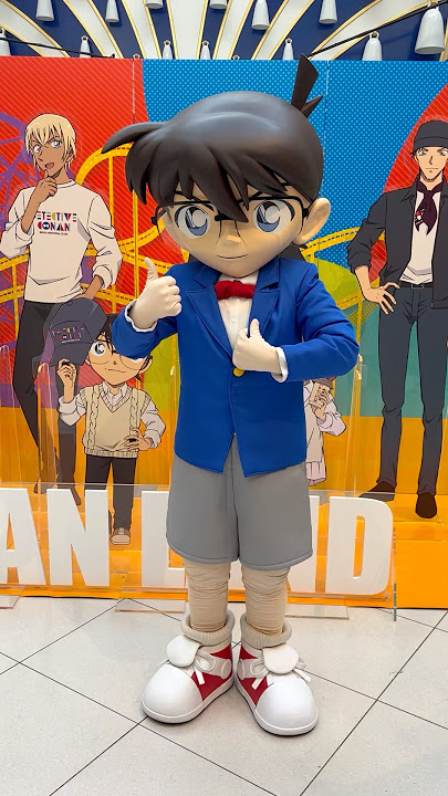 コナンくんだけ撮影したら決めポーズしてくれた！