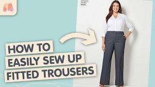 How to make Fantastic Fitting Trousers for Beginners | Simplicity 8056 Sewalong Tutorial