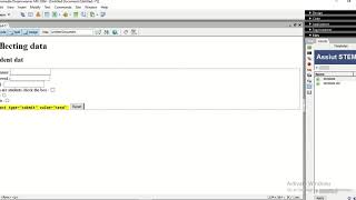 Creating forms with validation using dream weaver part 6