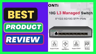 ONTi 8 10Gb SFP+ Ports L3 Managed Network Switch Support DHCP and Dynamic Routing