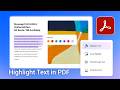 How to Highlight PDF in Adobe Acrobat