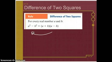 Lesson 9.7: Factoring Special Cases
