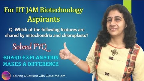 IIT JAM Biotechnology | Solved PYQ | Solving Questions with Gauri ma’am