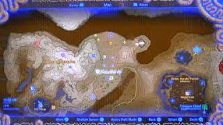 BotW#185a - Map Of North Lomei Labyrinth Entrance & Tabantha Tundra