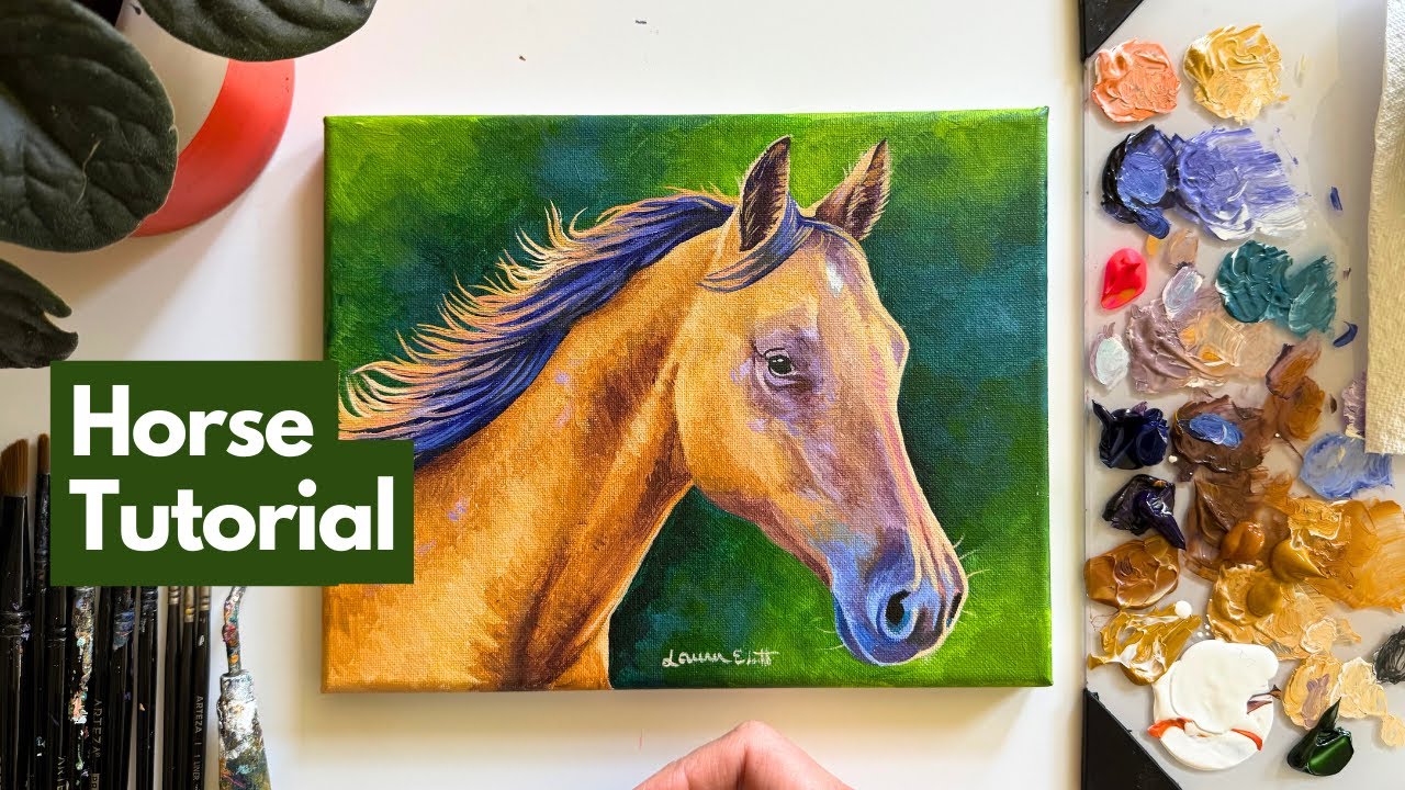 How to Paint Horses with (Personality) in a Balanced Way | Realistic ...