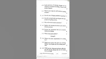 Fundamentals of Design and Manufacturing AMIE SUMMER 2020 QUESTION PAPER