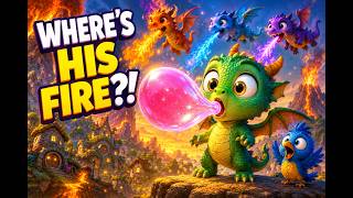 The Little Dragon Who Couldn't Breathe Fire 🐉 | Dragon Magical Kids Story | Bedtime Story for Kids