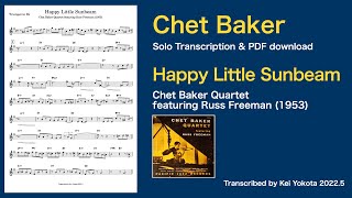 Chet Baker - HappyLittleSunbeam (1953) transcription