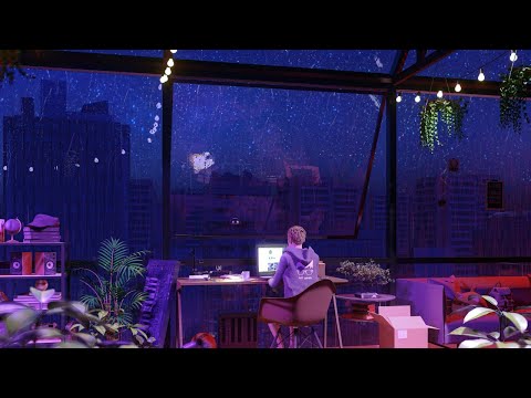 Rain Sounds & Lofi Music 🌧 Relaxing Lofi Sleep & Study Music 🌧 24/7 Lofi Radio