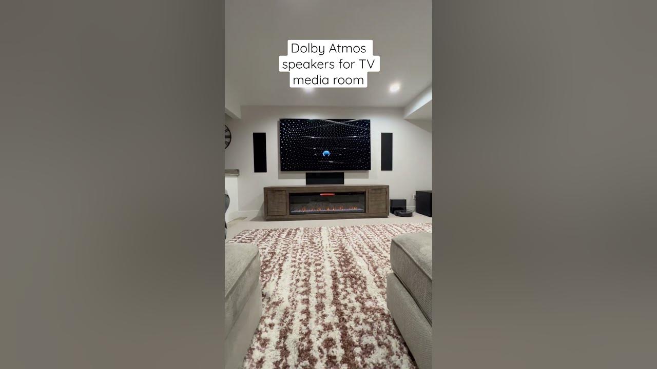 Dolby Atmos for TV Streaming in Basement Media Room #shorts #renovation #homeimprovement