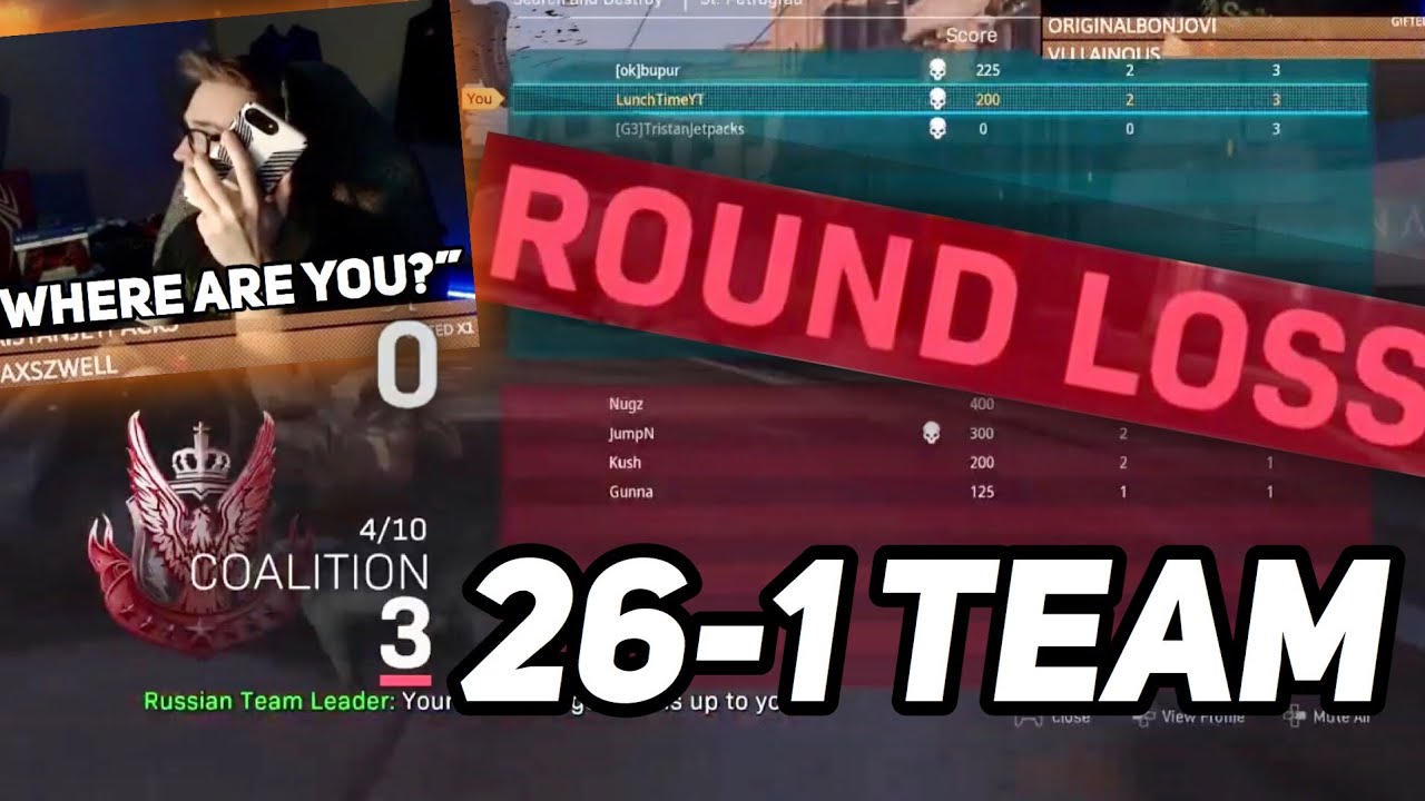 LEFT in a 3v4..😓 (MW GB SnD)