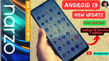 Android 13 Realme narzo 😲| New features  📲| realme UI version T edition