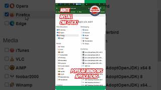 On One Click Install popular windows applications #shortbeta #shortsfeed #shorts