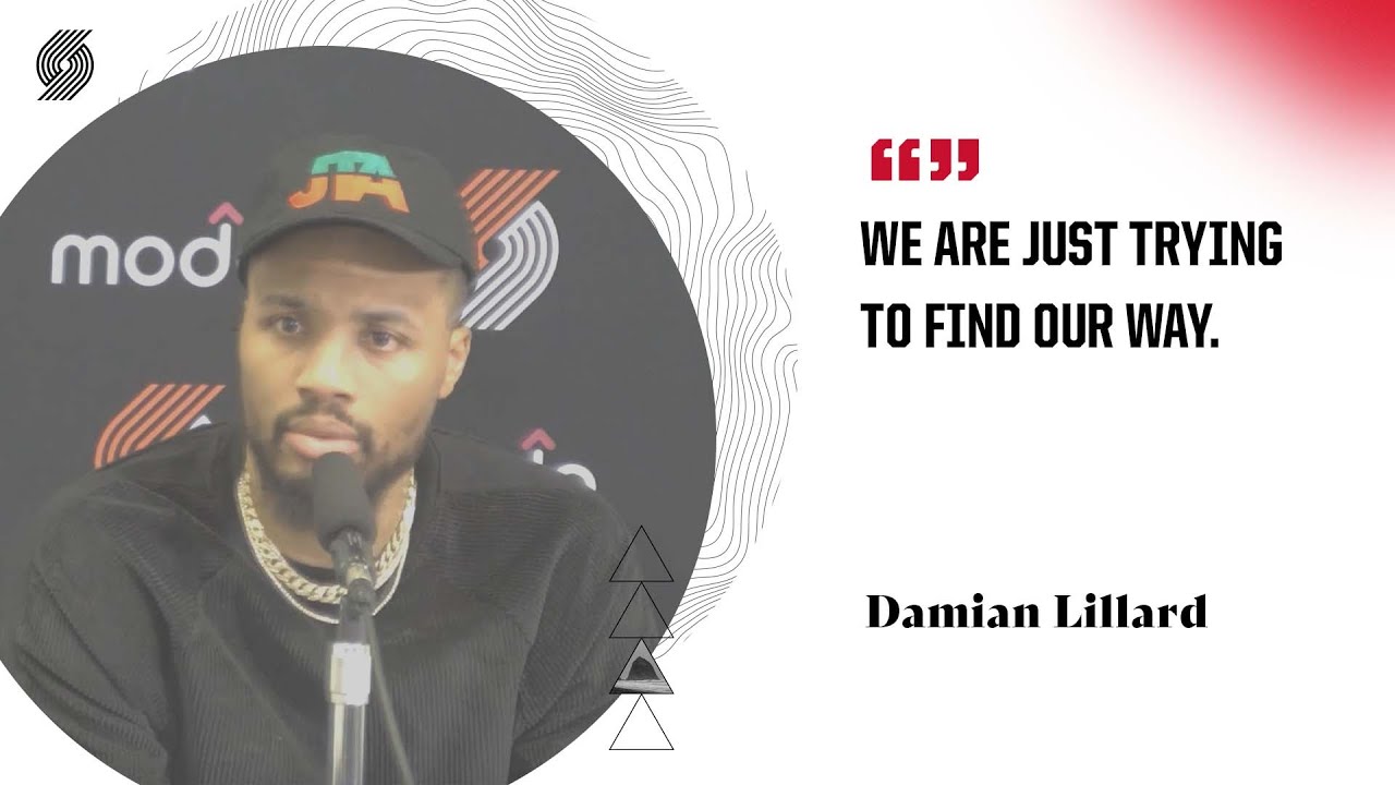 Damian Lillard: "We are just trying to find our way." | Trail Blazers vs. Pelicans | Dec. 21, 2021 - Portland Trail Blazers